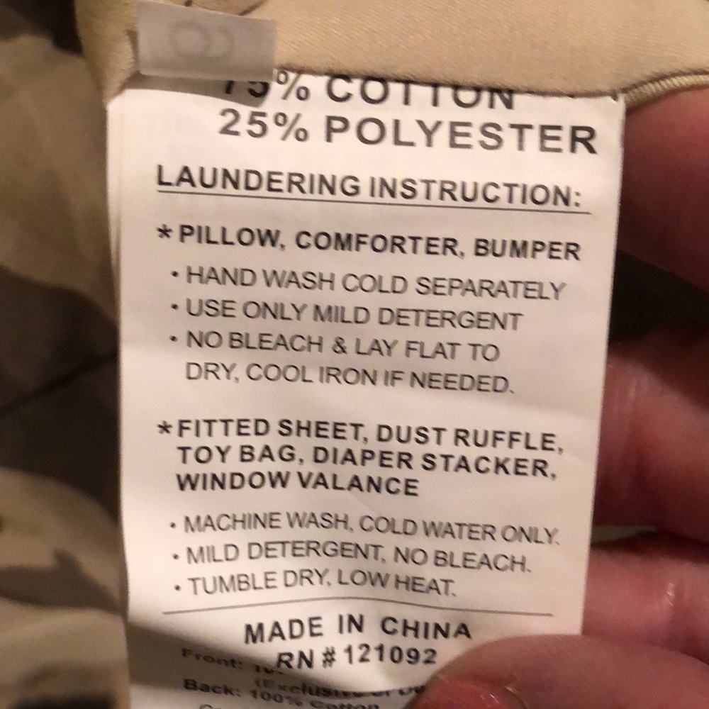 Baby comforter or sleep pad New 44”x37” Military print - Picture 6 of 7